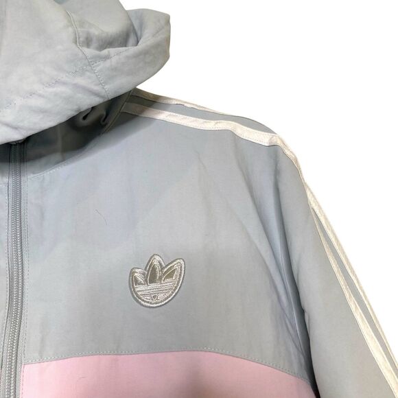 Adidas Originals Bandrix Windbreaker Full-Zip Jacket Men's Size Small Hooded - Picture 8 of 16